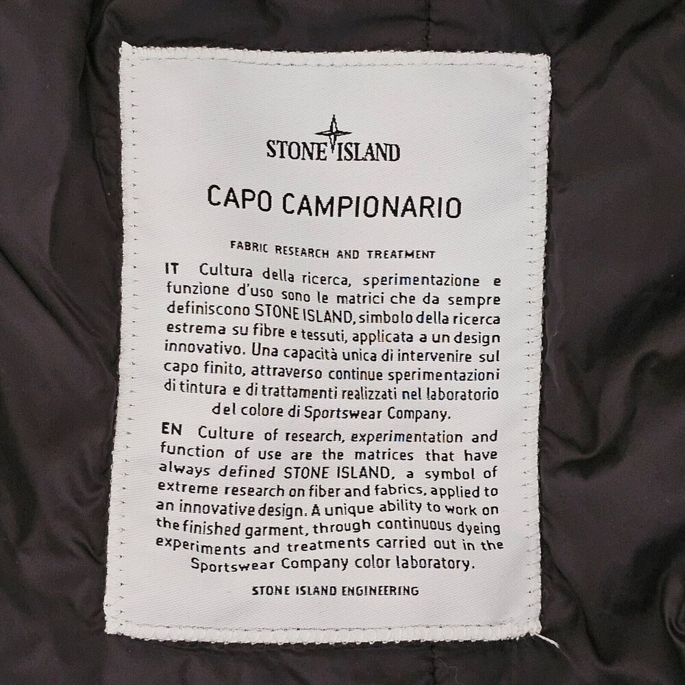 Stone Island Primaloft Insulation Hooded Fishtail Parka - Fabric - Green - Sz L - Picture 12 of 12